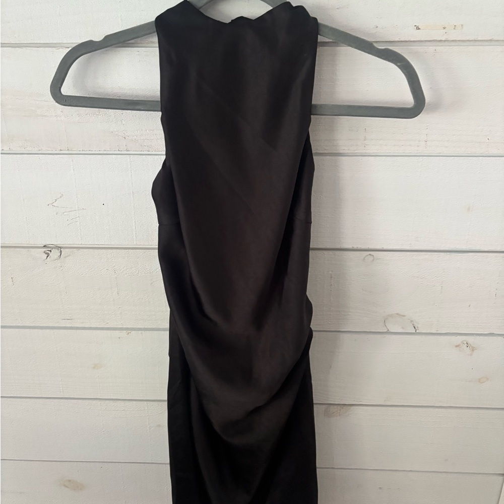 ANGEL BIBA NWT
Sonoma Halterneck Faux Wrap Twist
Back Mini Dress Black Size XS - Picture 9 of 12